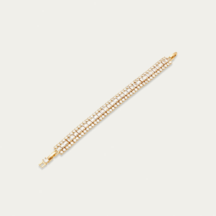 Diamond Tennis Bracelet, Yellow Gold
