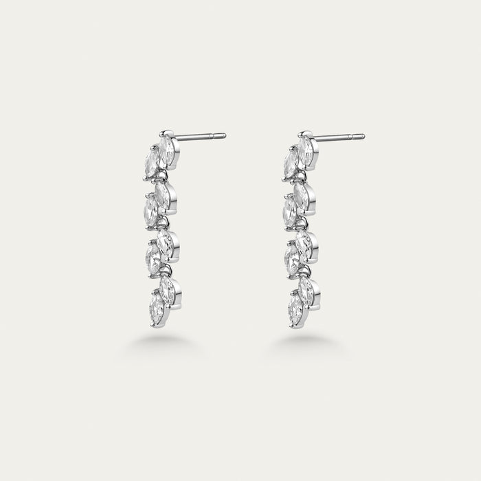 Diamond Scatter Line Earrings
