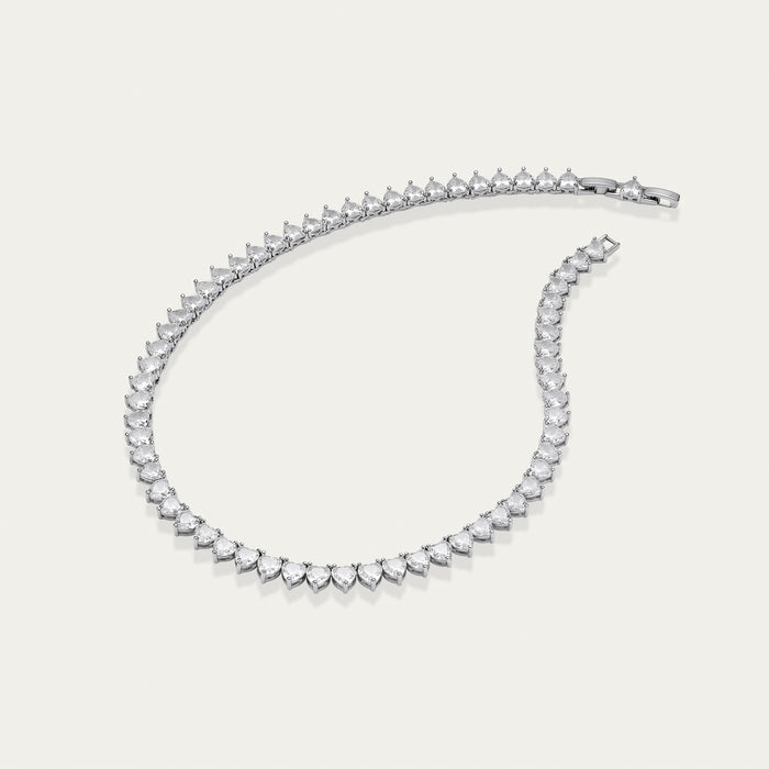 Diamond Collar Necklace, Graduated Pear