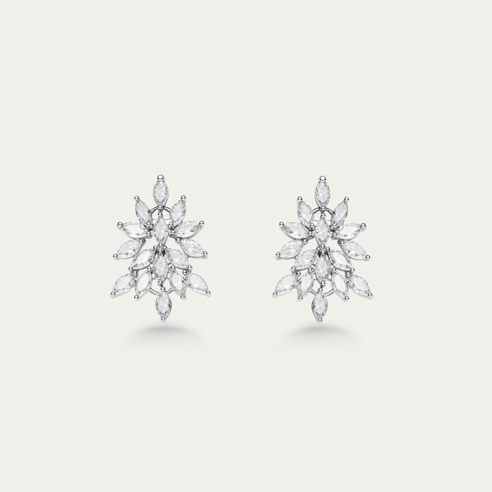 Diamond Starburst Stud Earrings