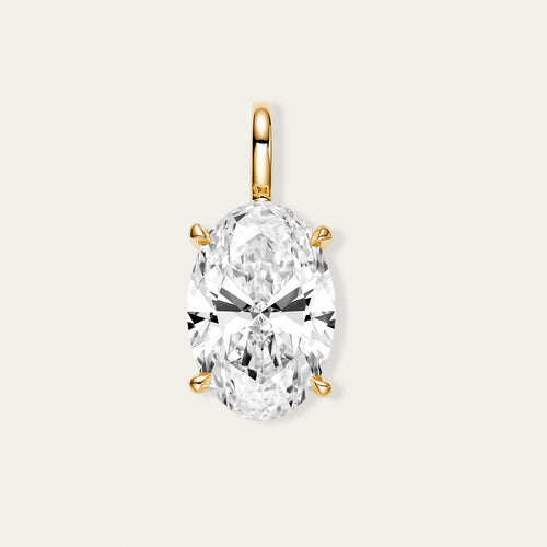 Oval Cut Diamond Pendant