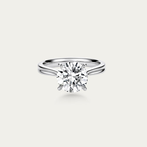 Round Brilliant Lab-Grown Diamond Ring — 2.32ct, D-E, VVS-IF, 18K White Gold