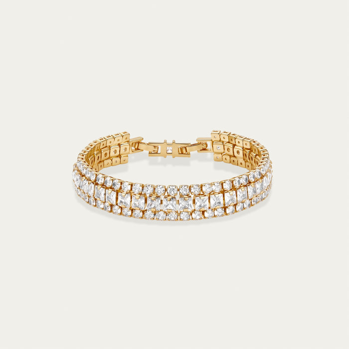 Diamond Tennis Bracelet, Yellow Gold