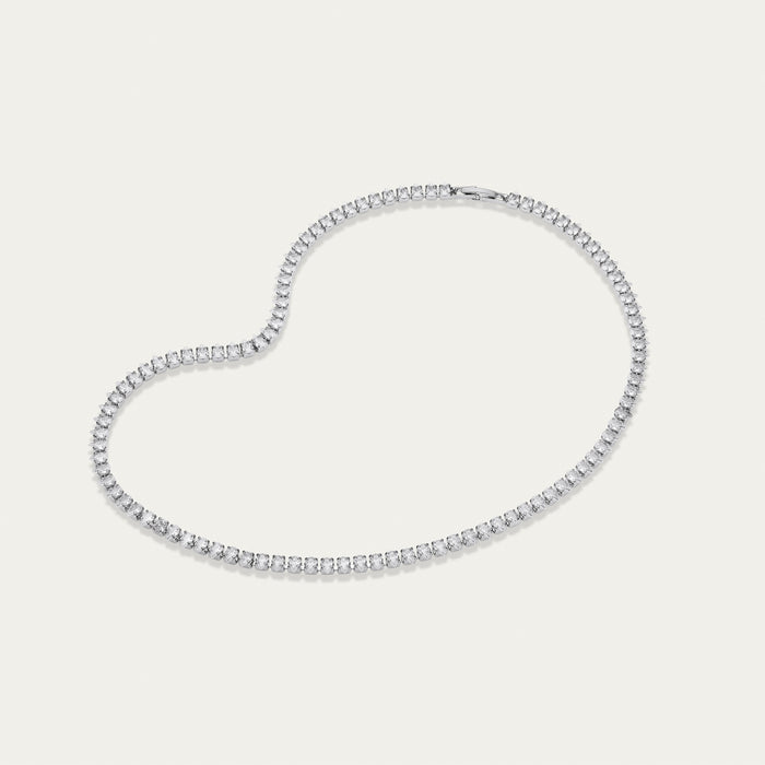 Diamond Tennis Necklace, Fine Line