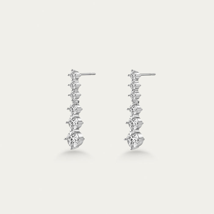 Diamond Fringe Drop Earrings