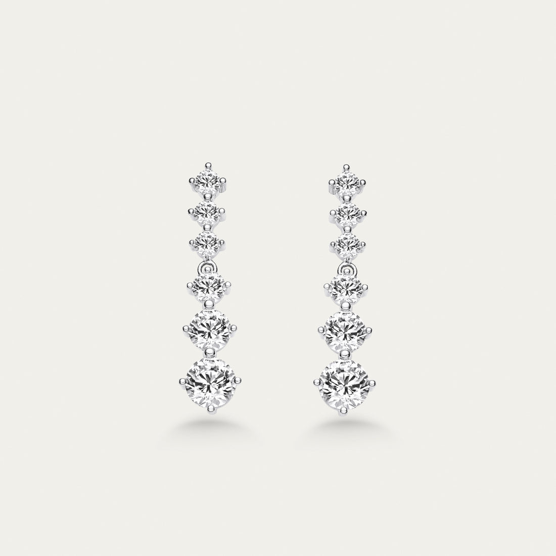 Diamond Fringe Drop Earrings