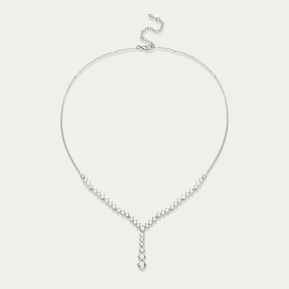 Diamond Solitaire Drop Necklace