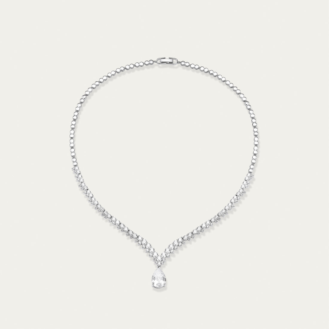 Diamond Pendant Necklace, Off-Centre