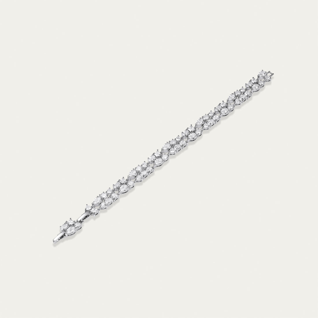 Diamond Tennis Bracelet, Graduated Pear