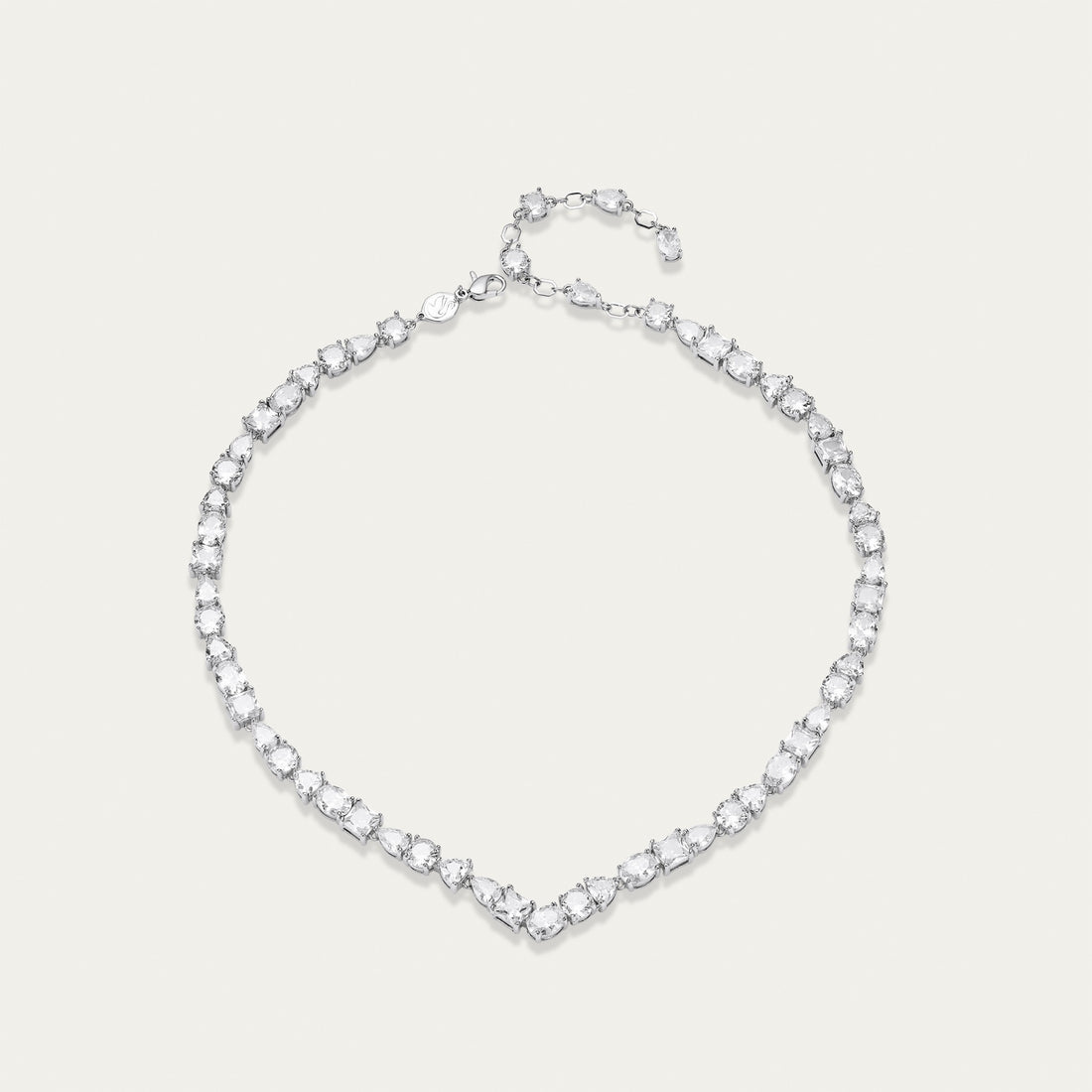 Diamond Graduated Necklace, Pear Cut