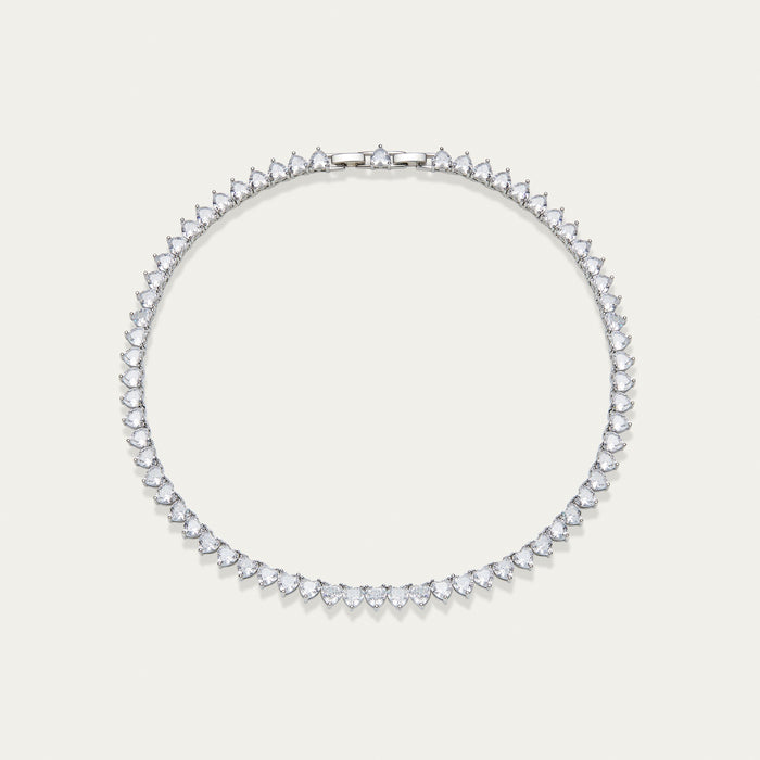 Diamond Collar Necklace, Graduated Pear