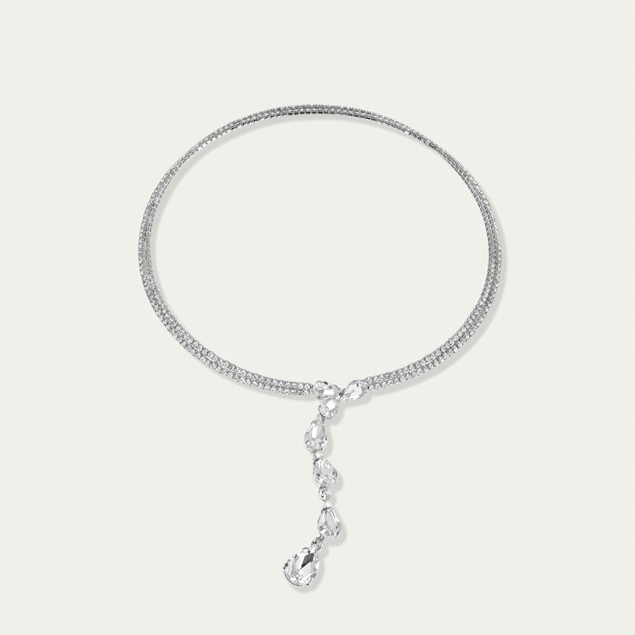 Diamond Chain Necklace, Diamond Drop