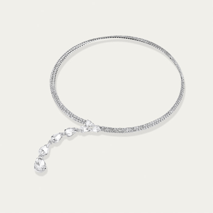 Diamond Chain Necklace, Diamond Drop
