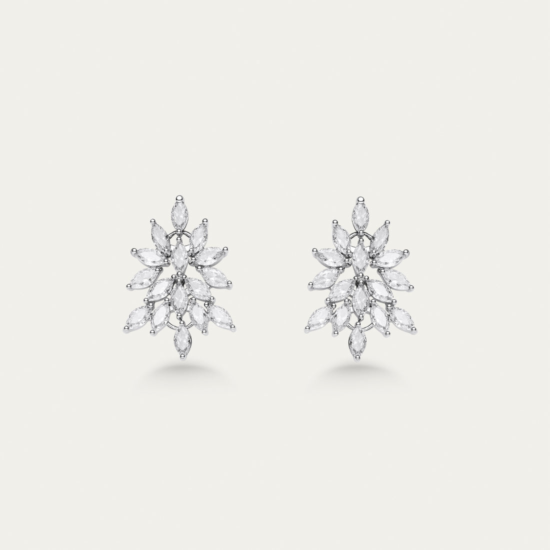 Diamond Starburst Stud Earrings