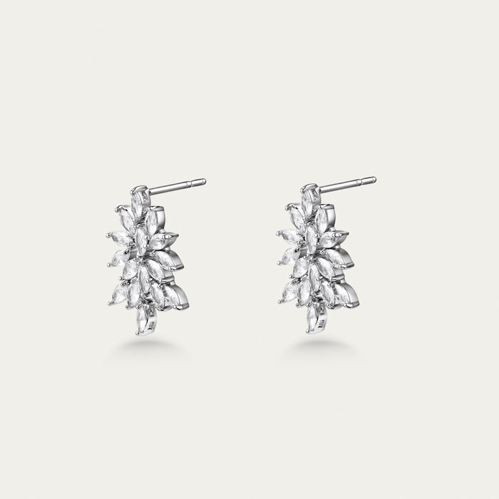 Diamond Starburst Stud Earrings