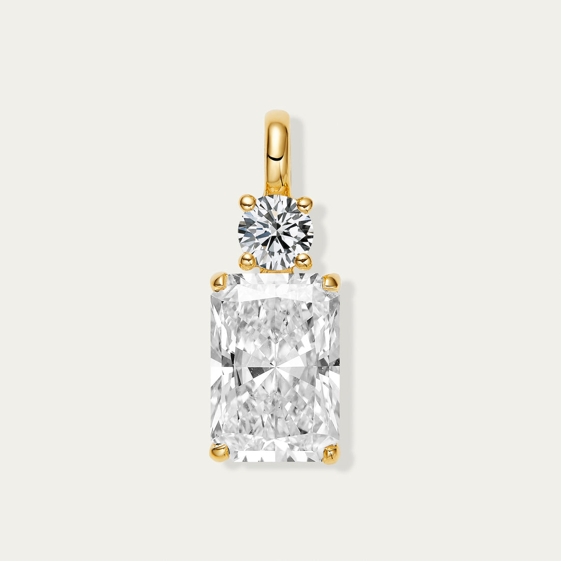 Radiant Cut Diamond Pendant