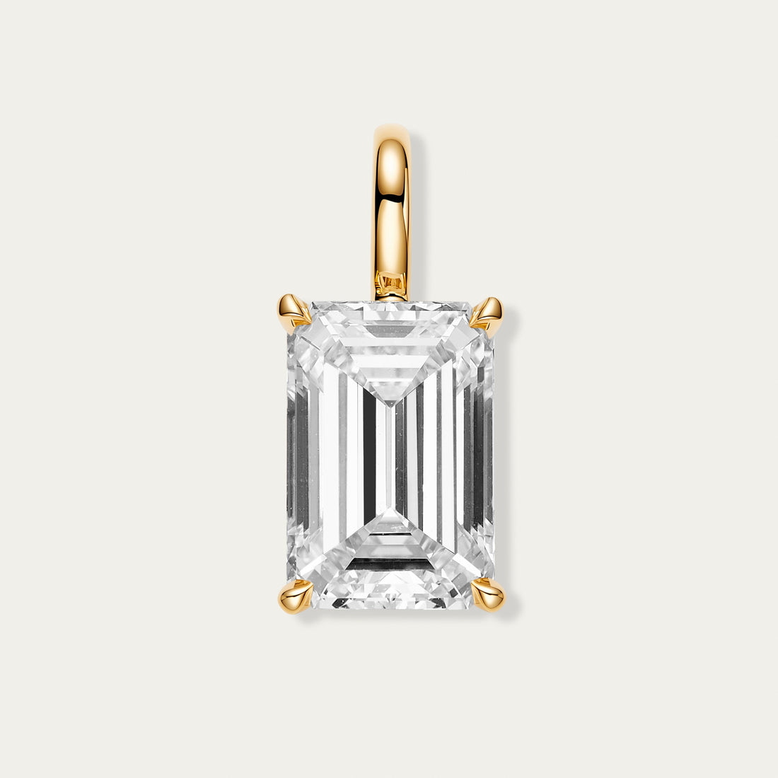 Emerald Cut Diamond Pendant