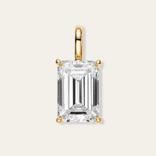 Emerald Cut Diamond Pendant