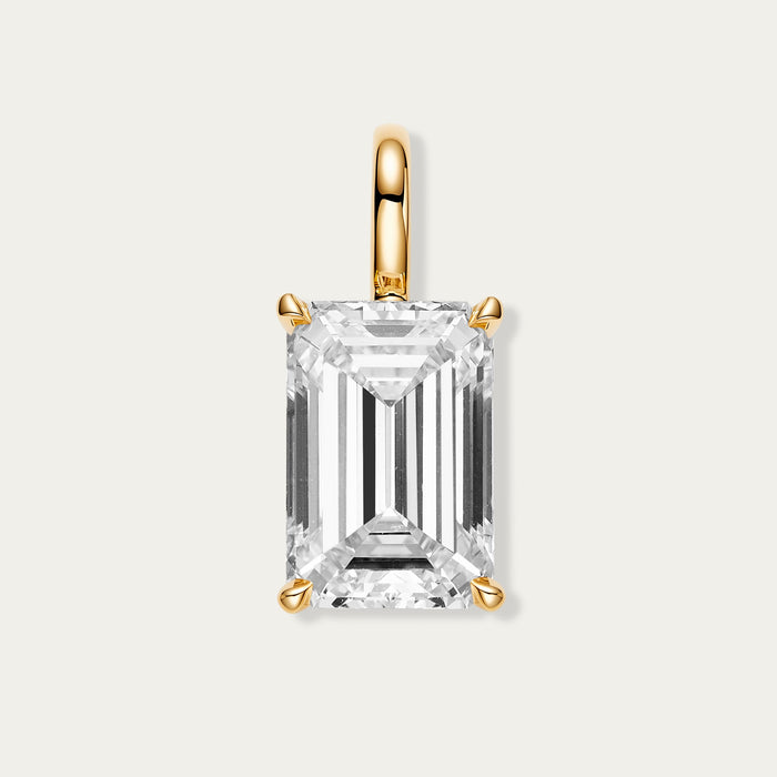 Emerald Cut Diamond Pendant