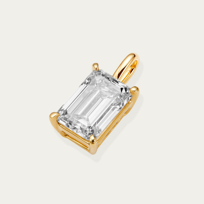 Emerald Cut Diamond Pendant