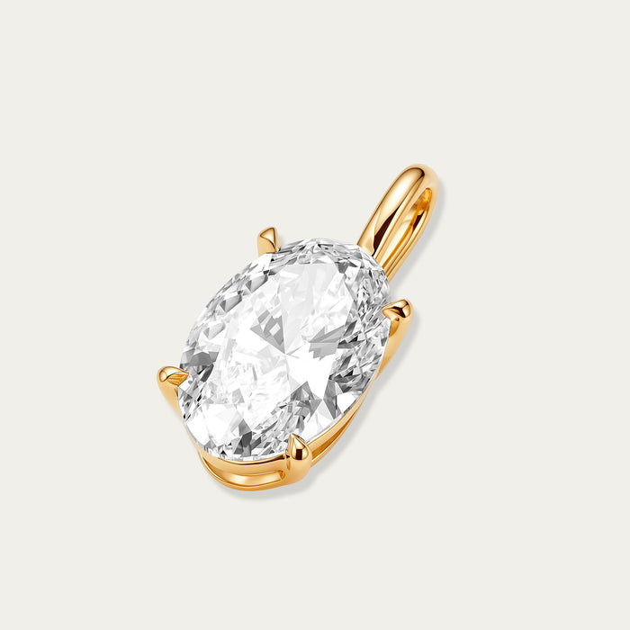 Oval Cut Diamond Pendant
