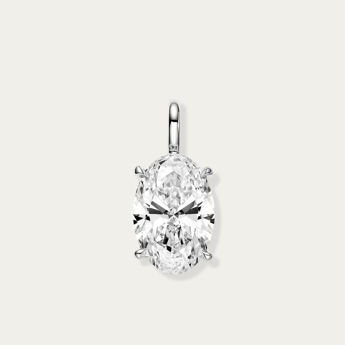 Oval Cut Diamond Pendant