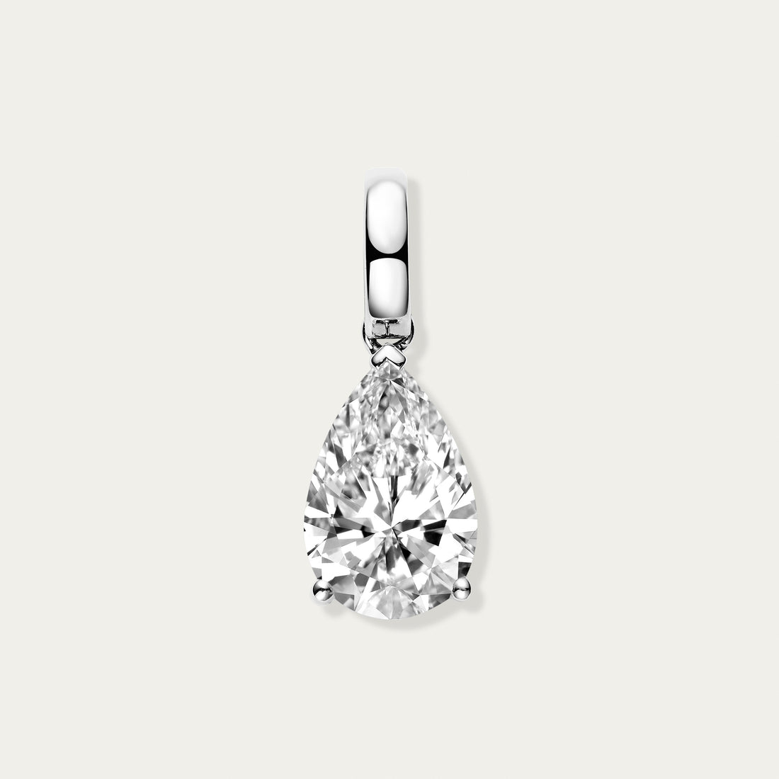 Briolette (Teardrop) Diamond Pendant