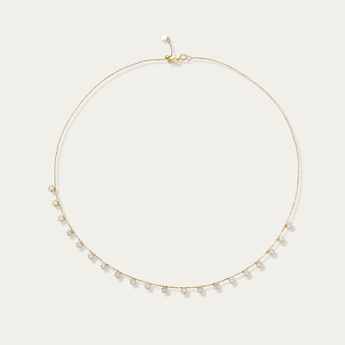 Round Brilliant Diamond Necklace