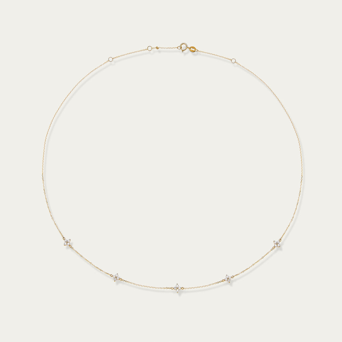 Round Brilliant Diamond Necklace