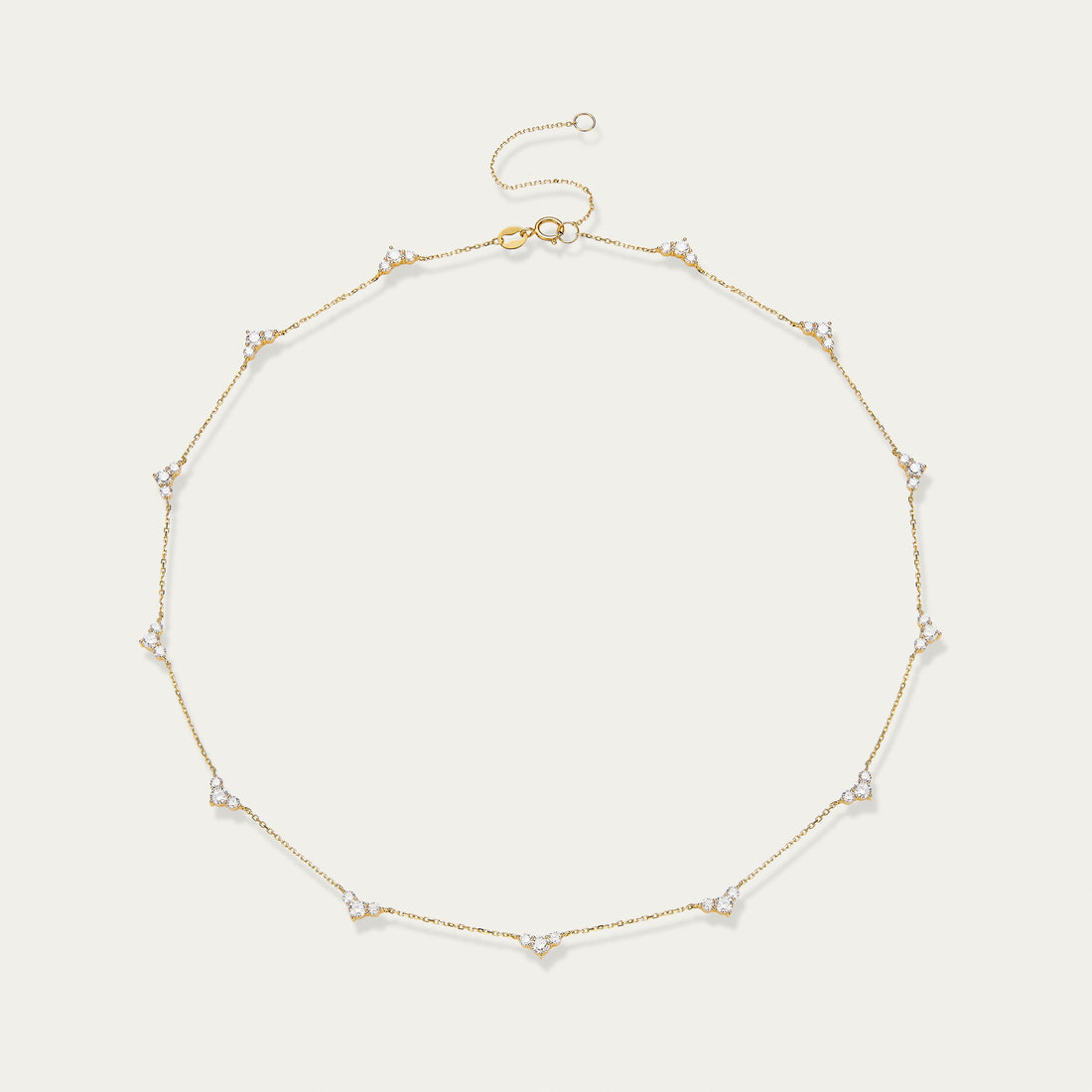 Round Brilliant Diamond Necklace
