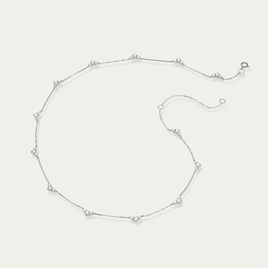 Round Brilliant Diamond Necklace