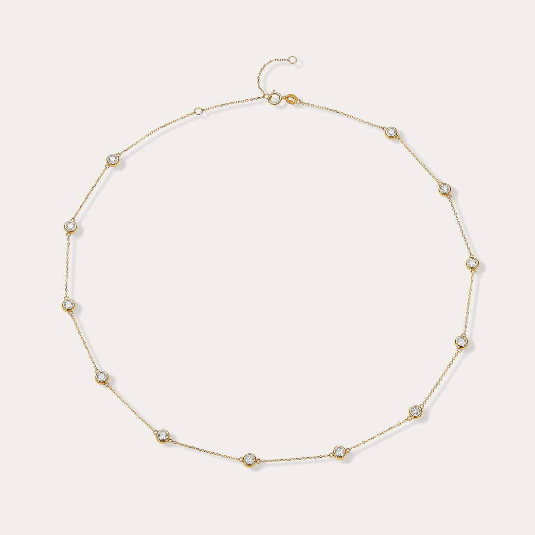 Round Brilliant Diamond Necklace