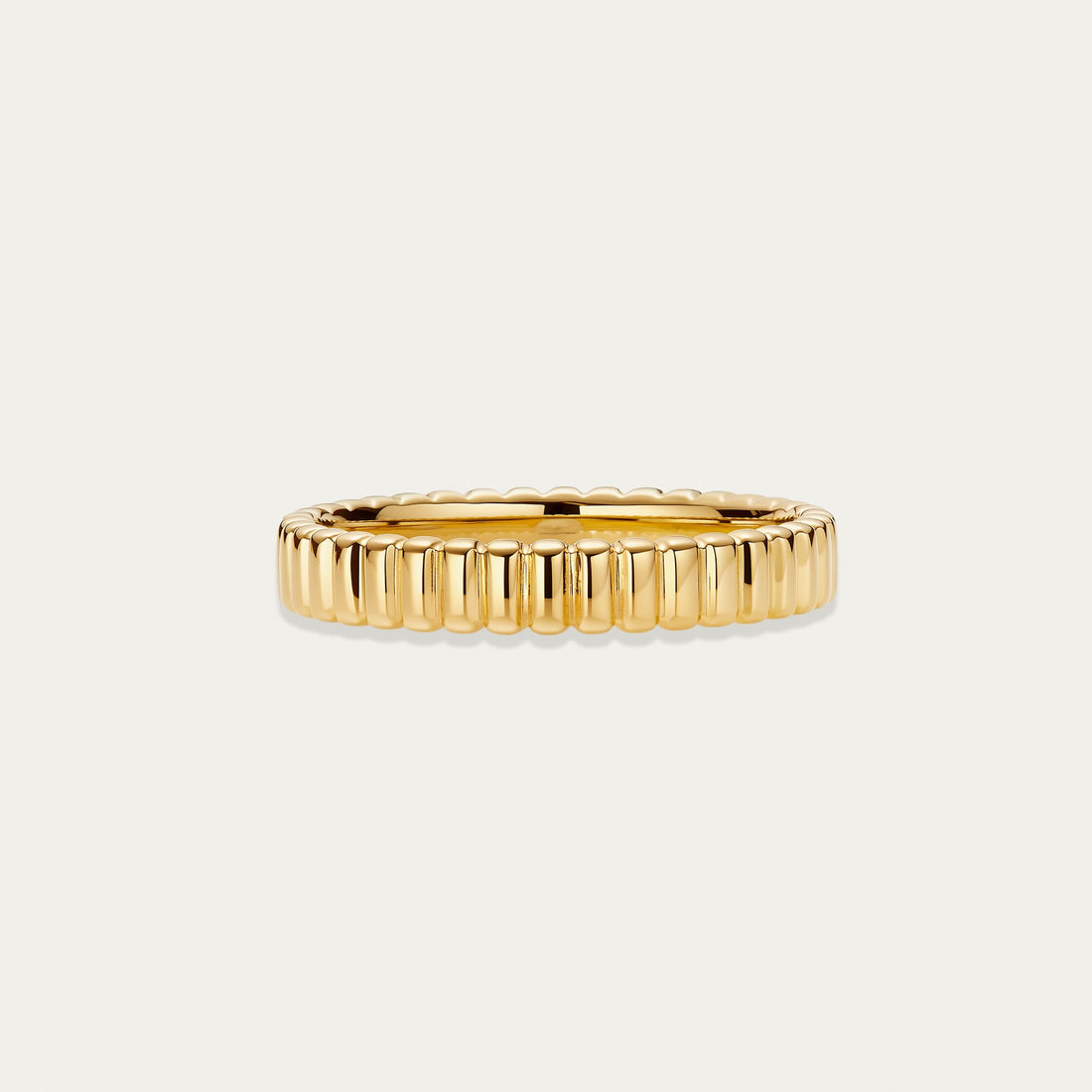 Lab-grown diamond ring in 18k yellow gold — D-F color, VS-VVS clarity, additional view