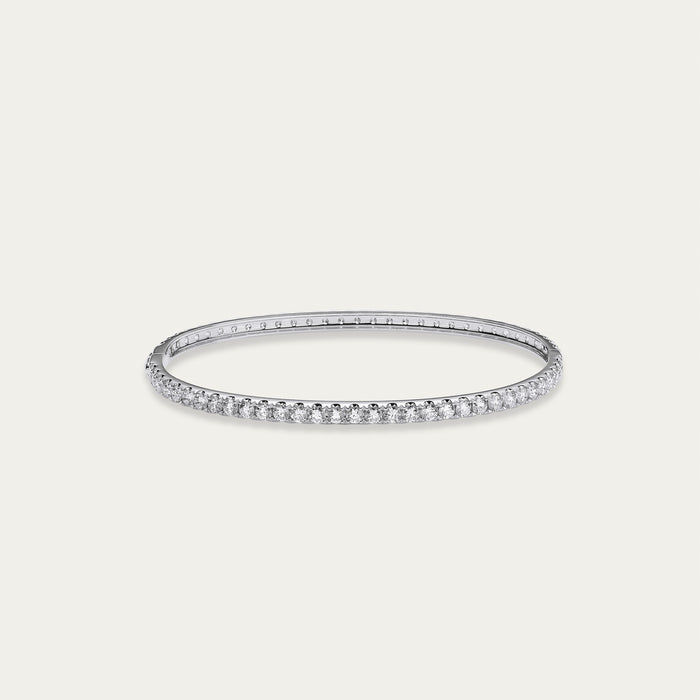 Lab-grown diamond bangle in 18k yellow gold — 3.01ct, D-F color, VS-VVS clarity