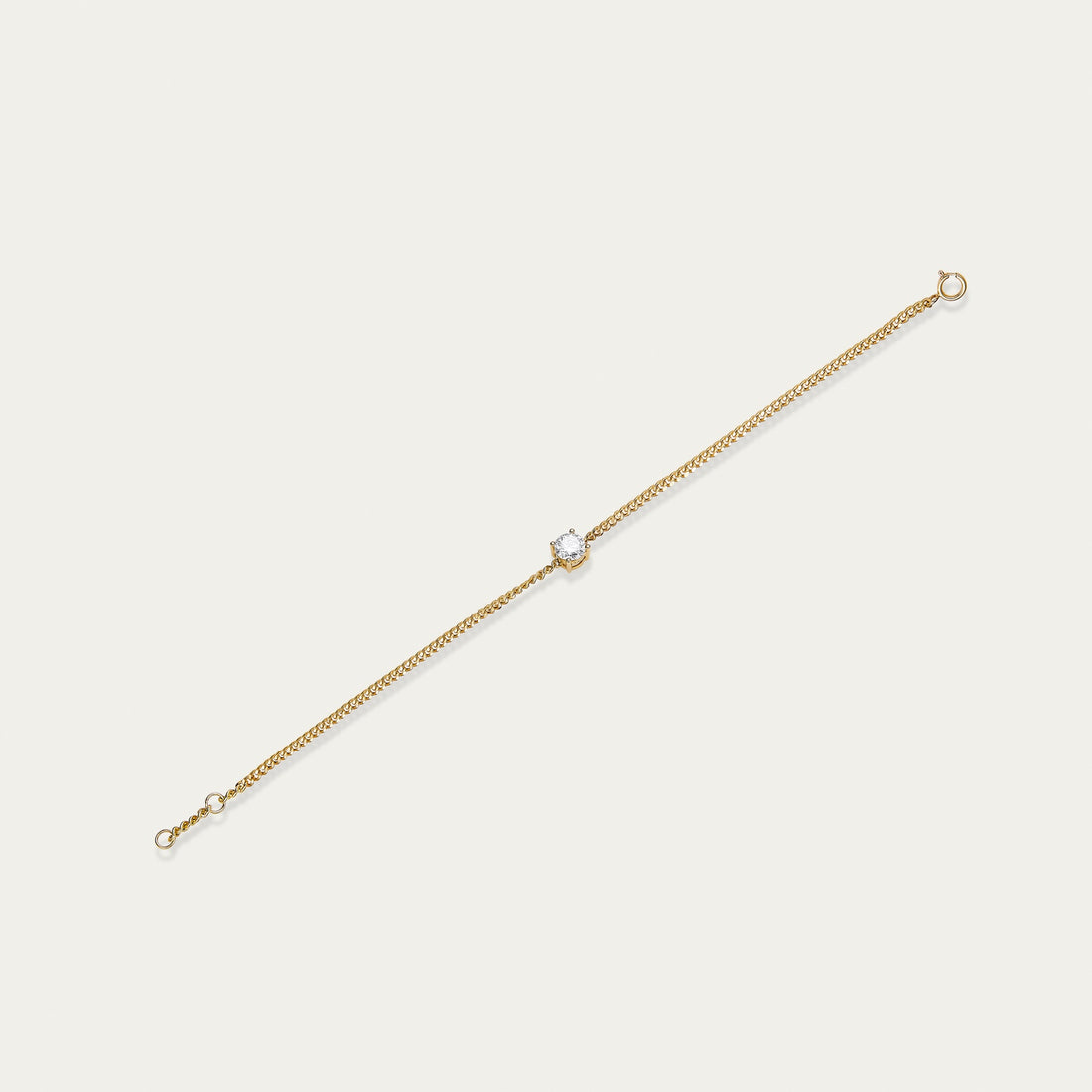 Round brilliant lab-grown diamond bracelet in 18k yellow gold — 0.51ct, D-F color, VS-VVS clarity, additional view