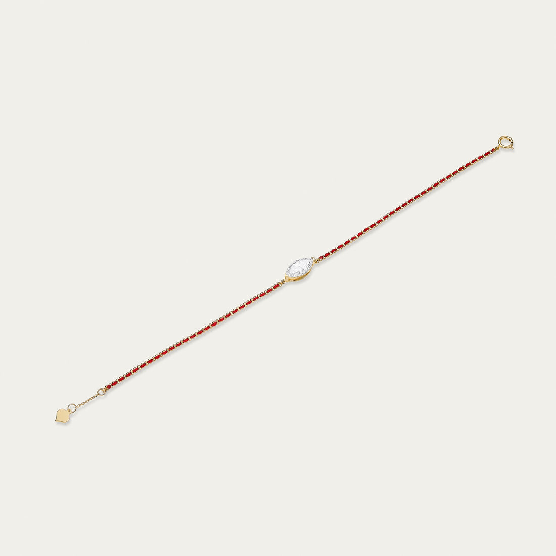 Marquise cut lab-grown diamond bracelet in 18k yellow gold — 1.08ct, D-E color, VS-VVS clarity, additional view