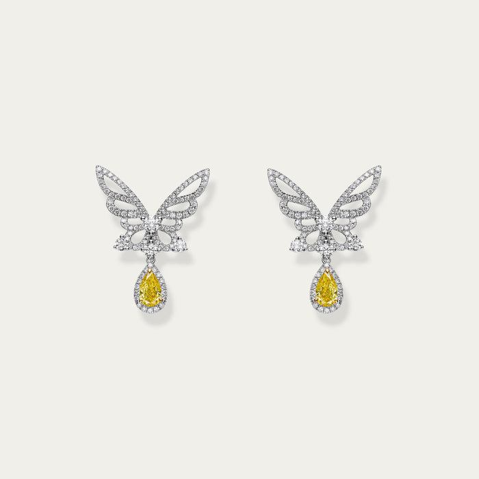 Briolette (Teardrop) Diamond Earrings