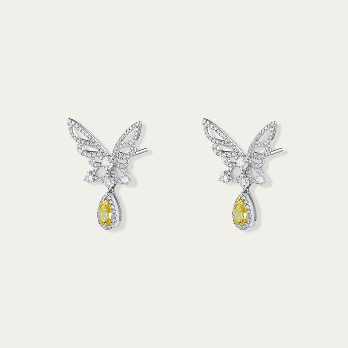 Briolette (Teardrop) Diamond Earrings