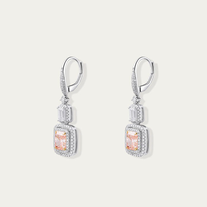 Radiant Cut Diamond Earrings