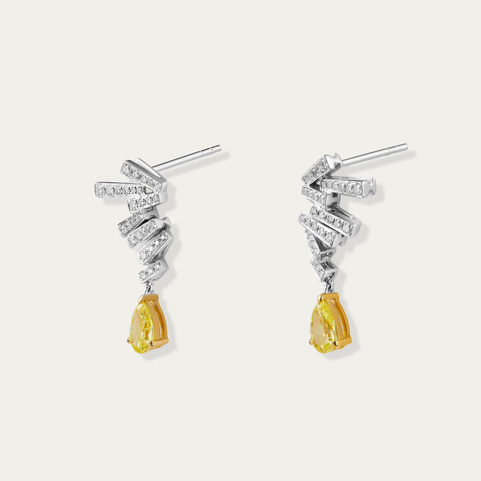 Briolette (Teardrop) Diamond Earrings