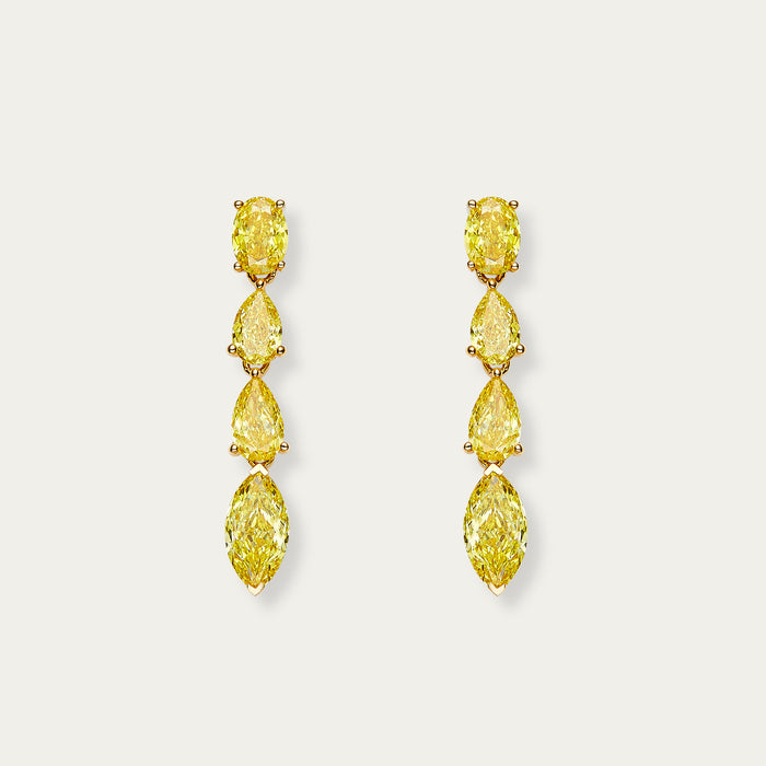 Oval Cut Diamond Earrings