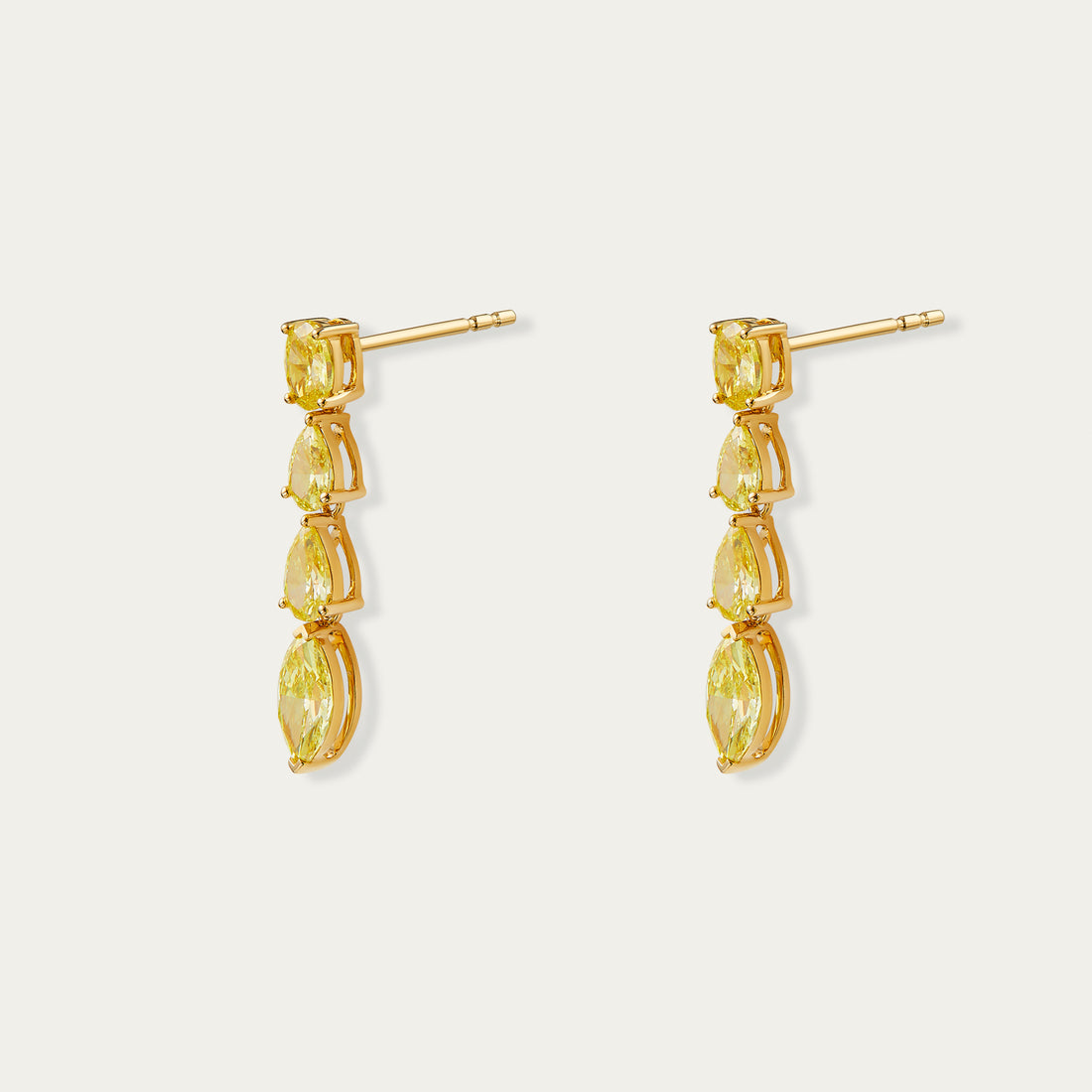 Oval Cut Diamond Earrings