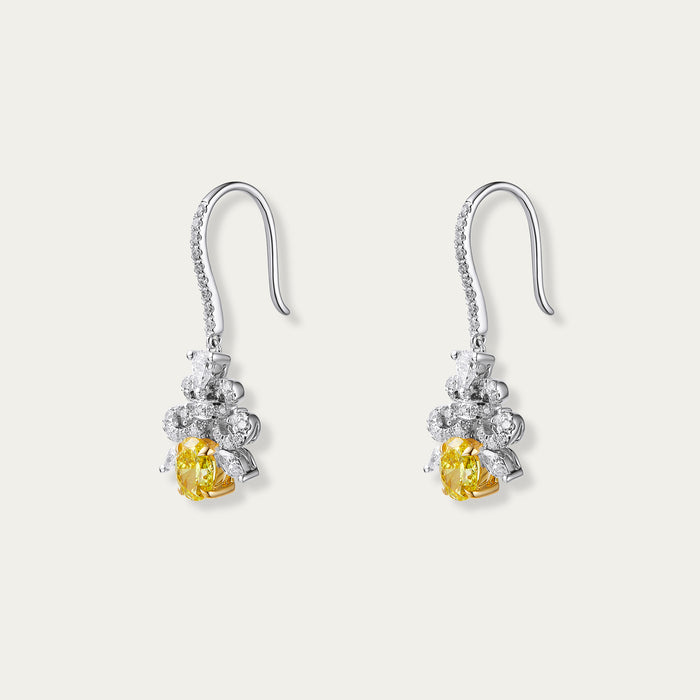 Oval Cut Diamond Earrings