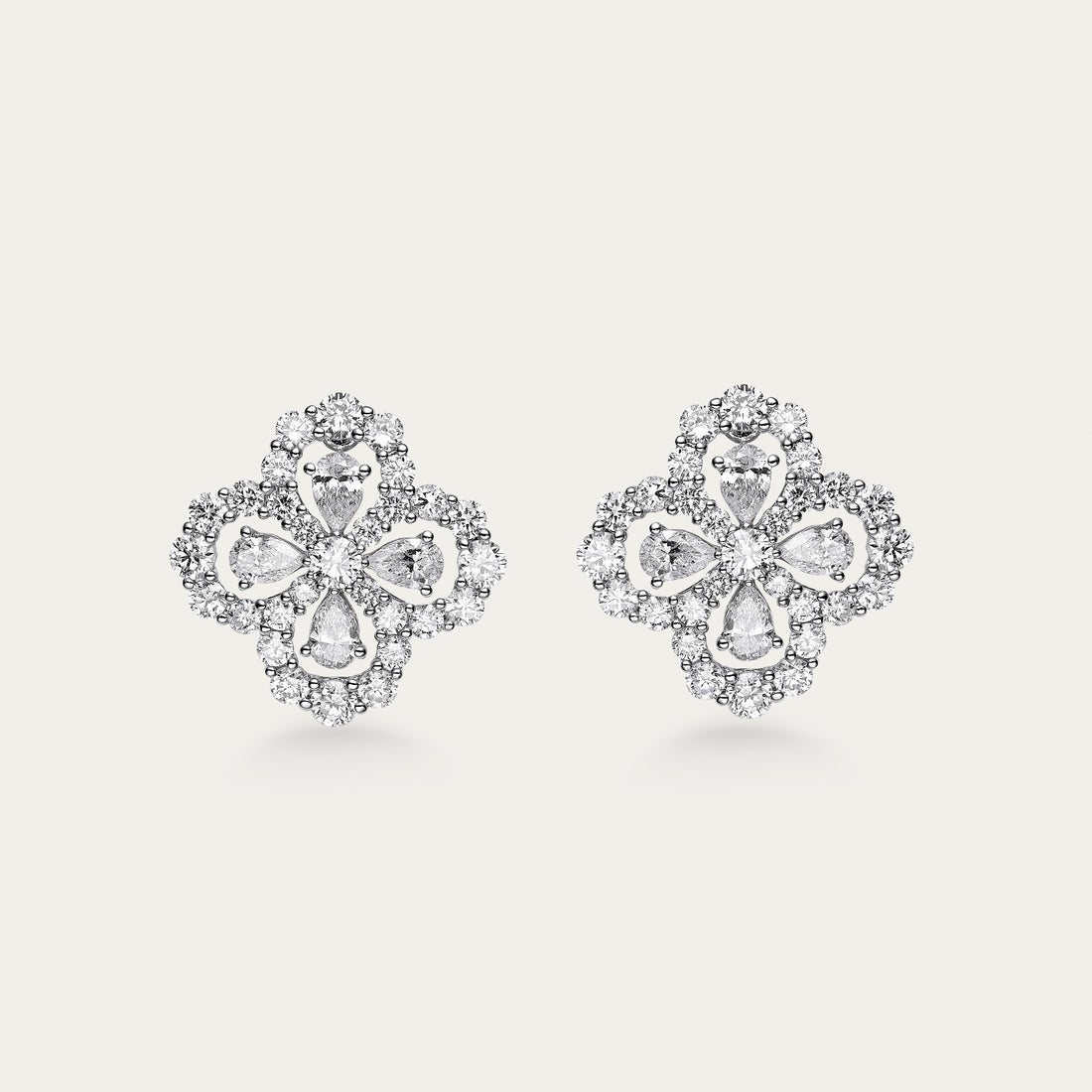 Briolette (Teardrop) Diamond Earrings
