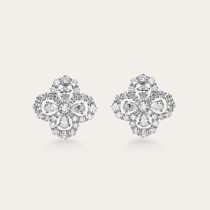 Briolette (Teardrop) Diamond Earrings