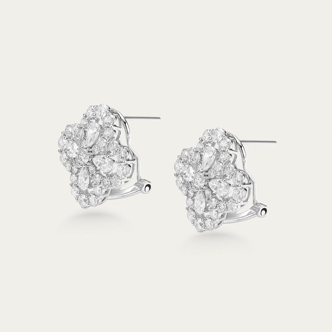 Briolette (Teardrop) Diamond Earrings
