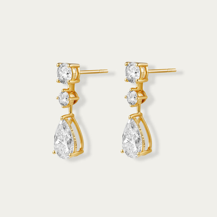 Briolette (Teardrop) Diamond Earrings