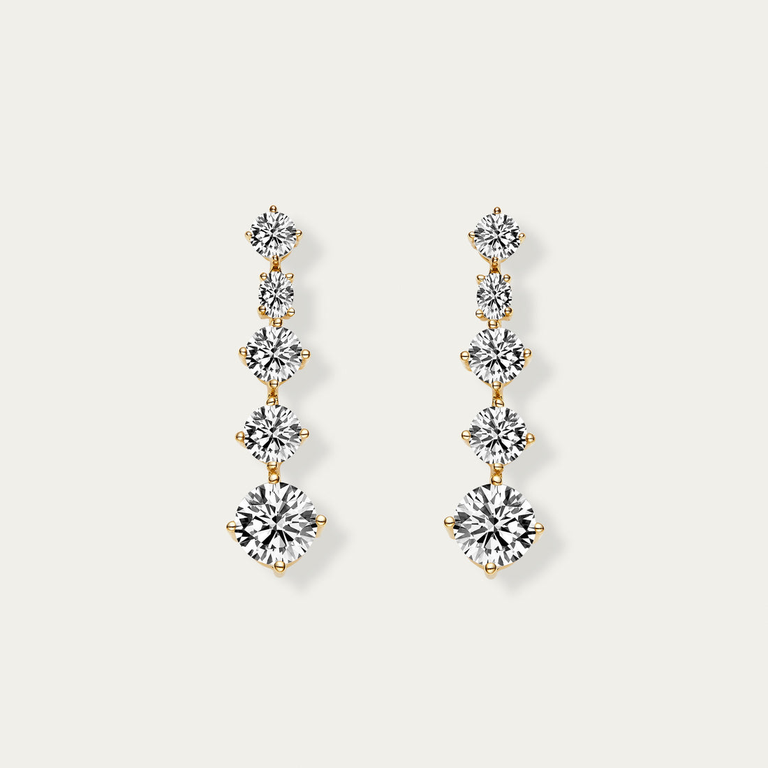 Round Brilliant Diamond Earrings