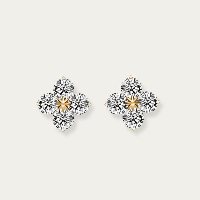 Round Brilliant Diamond Earrings