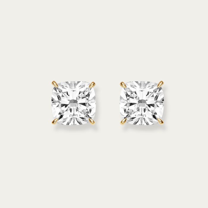Cushion Cut Diamond Earrings